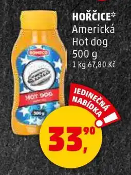 Penny Market HOŘČICE Americká Hot dog nabídka