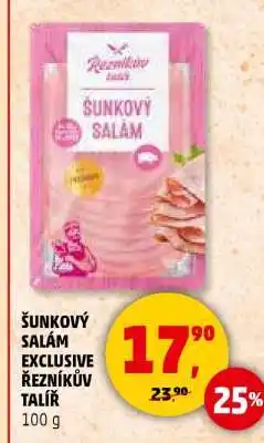 Penny Market Šunkový salám Exclusive Řezníkův talíř nabídka