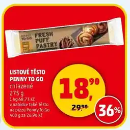 Penny Market LISTOVÉ TĚSTO PENNY TO GO nabídka