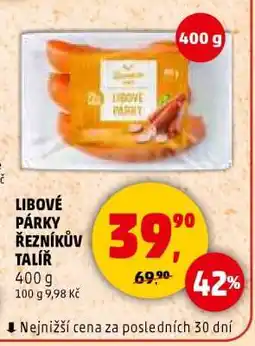 Penny Market LIBOVÉ PÁRKY ŘEZNÍKŮV TALÍŘ nabídka