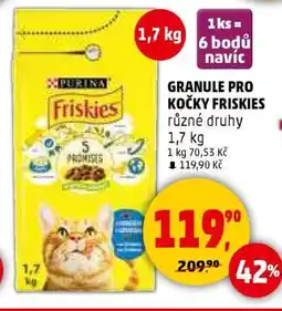 Penny Market GRANULE PRO KOČKY FRISKIES nabídka