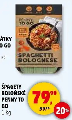Penny Market Špagety boloňské Penny To Go nabídka