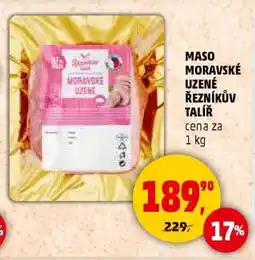 Penny Market MASO MORAVSKÉ UZENÉ ŘEZNÍKŮV TALÍŘ nabídka