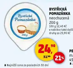 Penny Market BYSTŘICKÁ POMAZÁNKA nabídka