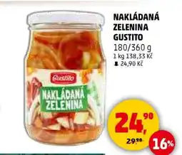 Penny Market NAKLÁDANÁ ZELENINA GUSTITO nabídka