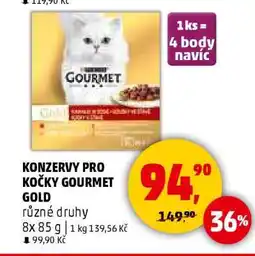 Penny Market KONZERVY PRO KOČKY GOURMET GOLD nabídka