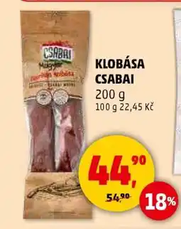 Penny Market Klobása Csabai nabídka