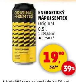 Penny Market ENERGETICKÝ NÁPOJ SEMTEX nabídka