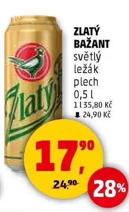 Penny Market Zlatý Bažant světlý ležák nabídka