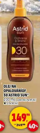 Penny Market OLEJ NA OPALOVÁNÍ OF 30 ASTRID SUN nabídka