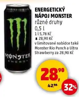 Penny Market ENERGETICKÝ NÁPOJ MONSTER nabídka