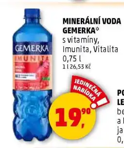 Penny Market MINERÁLNÍ VODA GEMERKA nabídka