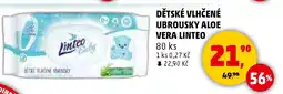 Penny Market Dětské vlhčené ubrousky Aloe Vera Linteo nabídka