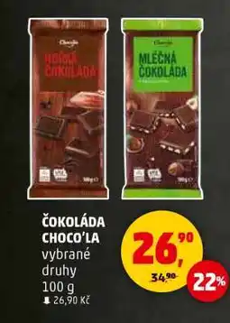 Penny Market ČOKOLÁDA CHOCO’LA nabídka