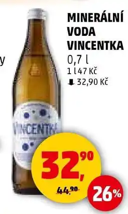 Penny Market MINERÁLNÍ VODA VINCENTKA nabídka