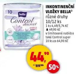 Penny Market INKONTINENČNÍ VLOŽKY BELLA nabídka