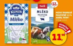 Penny Market MLÉKO TRVANLIVÉ POLOTUČNÉ 1,5% KUNÍN, TATRA nabídka