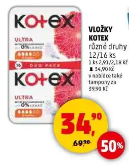 Penny Market VLOŽKY KOTEX nabídka