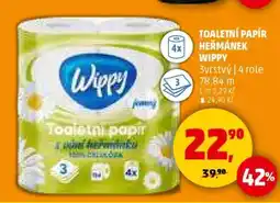 Penny Market TOALETNÍ PAPÍR HEŘMÁNEK WIPPY nabídka