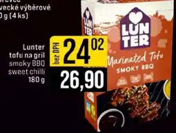 Jip Lunter tofu na gril smoky BBQ sweet chilli nabídka