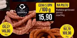 Jip Klobása grilovací jemná nabídka