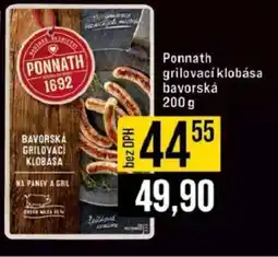 Jip Ponnath grilovací klobása bavorská nabídka