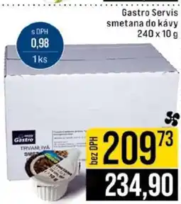 Jip Gastro Servis smetana do kávy nabídka
