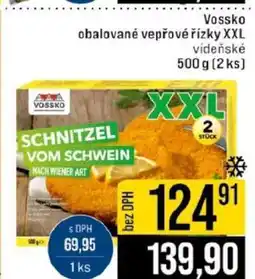Jip Vossko obalované vepřové řízky XXL vídeňské nabídka