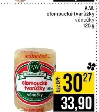 Jip A.W. Olomoucké tvarůžky věnečky nabídka