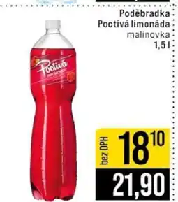 Jip Poděbradka Poctivá limonáda malinovka nabídka
