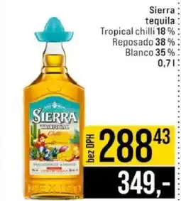 Jip Sierra Tequila nabídka