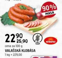 Terno Valašská klobása nabídka