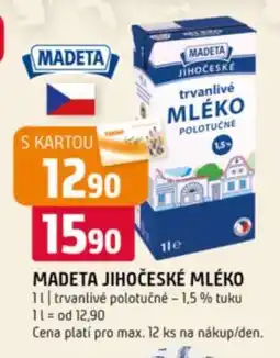 Terno MADETA Jihočeské mléko nabídka