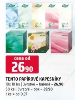 Terno Tento papírové kapesníky nabídka