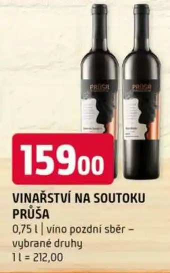 Terno Vinařství Na Soutoku Průša nabídka