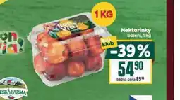 Billa Nektarinky nabídka