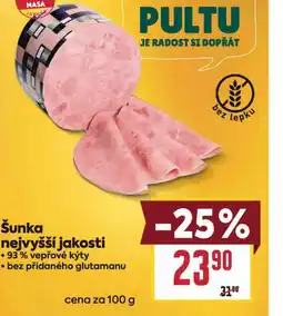 Billa Šunka nejvyšší jakosti nabídka