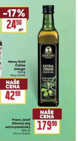 Billa Franz josef olivový olej extra panenský nabídka
