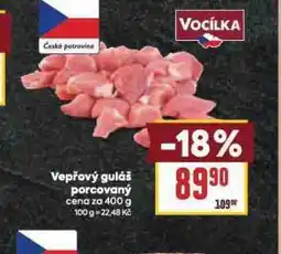Billa Vepřový guláš porcovaný nabídka