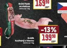 Billa Králík kuchaný s hlavou nabídka