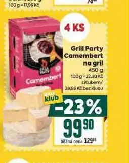 Billa Camembert na gril nabídka