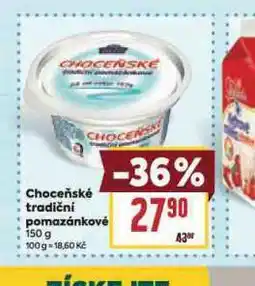 Billa Choceňské tradiční pomazánkové nabídka