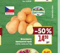 Billa Brambory konzumní rané nabídka