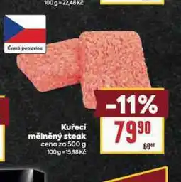 Billa Kuřecí mělněný steak nabídka