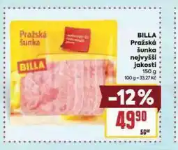 Billa Billa pražská šunka nejvyšší jakosti nabídka