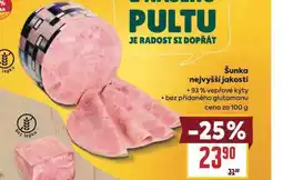 Billa Šunka nejvyšší jakosti nabídka