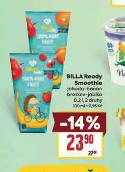 Billa Billa ready smoothie nabídka