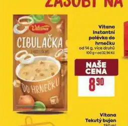 Billa Viatana instantní polévka do hrnečku nabídka