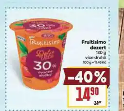 Billa Fruitisimo dezert nabídka