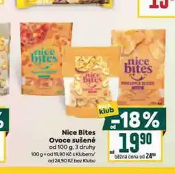 Billa Nice bites ovoce sušené nabídka